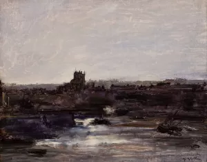 Dieppe Oil painting by Antoine Vollon