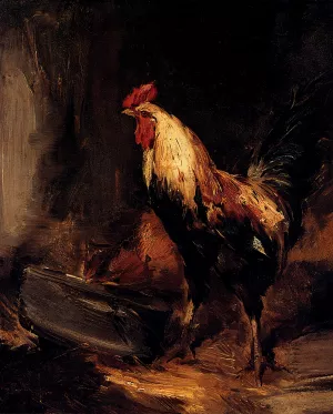 In The Roost by Antoine Vollon - Oil Painting Reproduction
