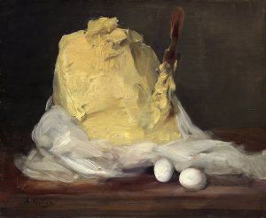 Mound of Butter by Antoine Vollon Oil Painting