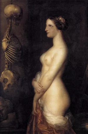 Two Young Girls or the Beautiful Rosine Oil painting by Antoine Wiertz