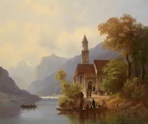 Am Heimweg Von Der Sonntagsmesse by Anton Doll Oil Painting