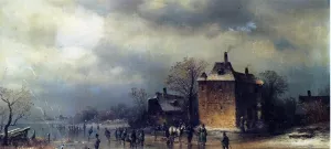 Frozen Winter Landscape by Anton Doll Oil Painting