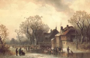 Motiv aus Altenerding in Oberbayern by Anton Doll - Oil Painting Reproduction