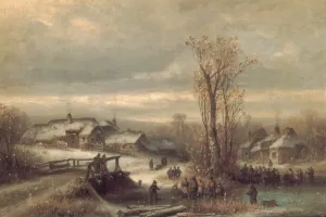 Muhle an Der Sempt in Oberbayern by Anton Doll Oil Painting