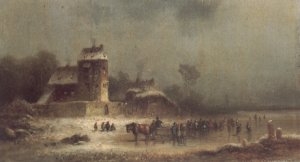 Partie aus Pfarrkirchen im Rotthal by Anton Doll Oil Painting