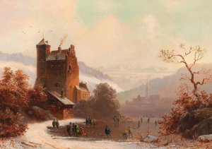 Scene Of South Tyrol by Anton Doll Oil Painting