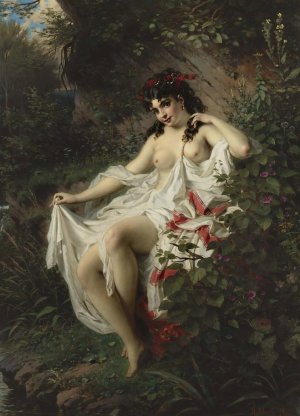 Spring In The Woods by Anton Ebert Oil Painting