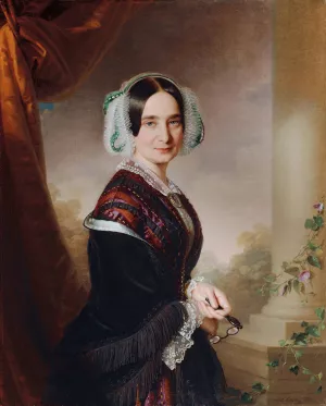Anna Regenhart by Anton Einsle Oil Painting