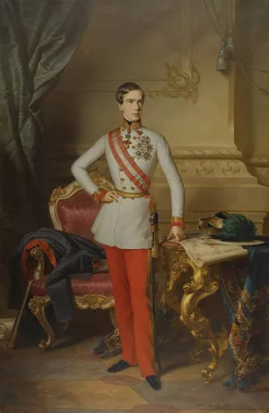 Emperor Franz Joseph I Oil painting by Anton Einsle
