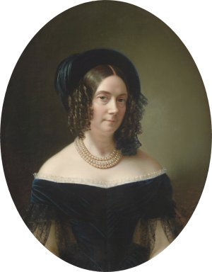 Erzherzogin Dorothea by Anton Einsle Oil Painting