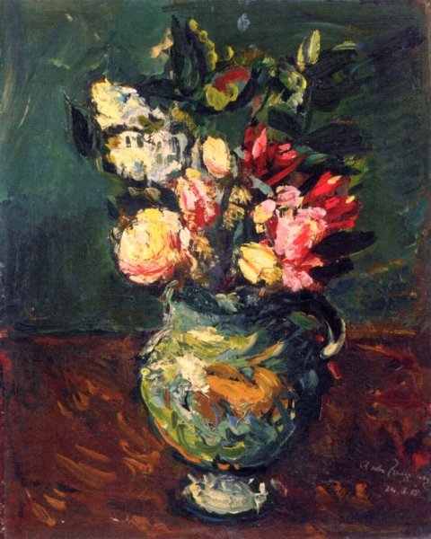 Main Product Photo of Bouquet in a Hekel Vase Painting by Anton Faistauer