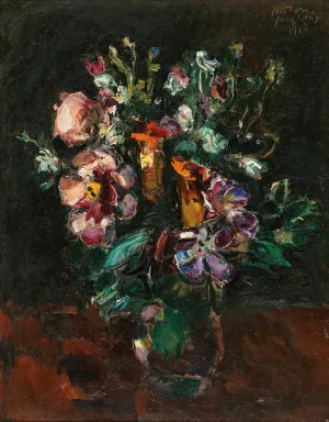 Bouquet of flowers by Anton Faistauer Oil Painting