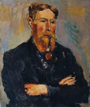 Der Maler Georg Christian Andersen by Anton Faistauer Oil Painting