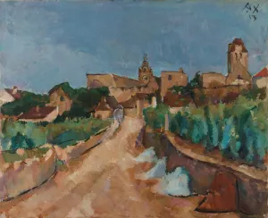 Street towards Durnstein by Anton Faistauer Oil Painting