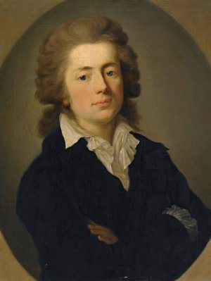 Portrait Of Jan Potocki by Anton Graff Oil Painting