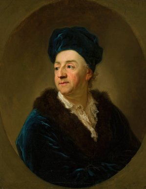Portrait of Johann N. Schaffgotsch in a dressing gown by Anton Graff Oil Painting