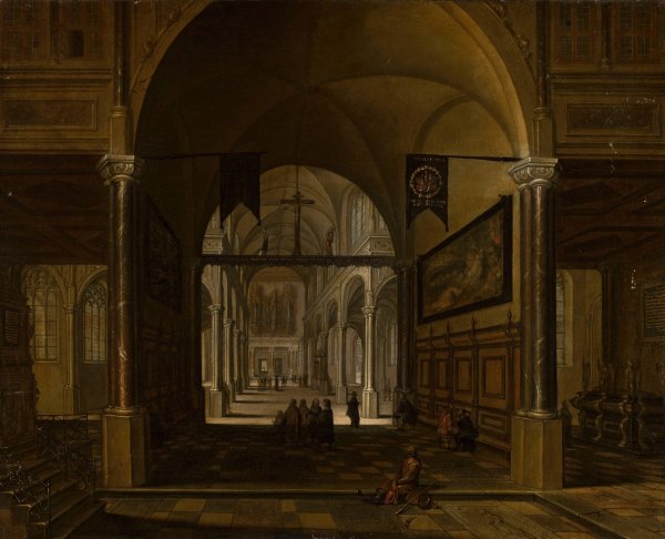 Main Product Photo of Church interior  Painting by Anton Gunther Gheringh