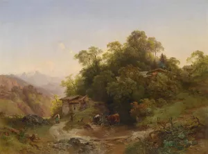Der Waldhugel by Anton Hansch Oil Painting