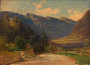 Gasteinertal by Anton Hansch Oil Painting
