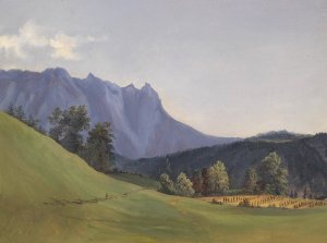 Sengsengebirge by Anton Hansch Oil Painting