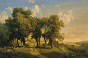 Unter den Linden by Anton Hansch Oil Painting