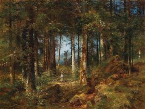 Tannenwald by Anton Heinrich Dieffenbach Oil Painting