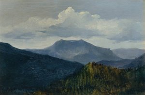 Der Schneeberg bei Gutenstein by Anton Hlavacek Oil Painting