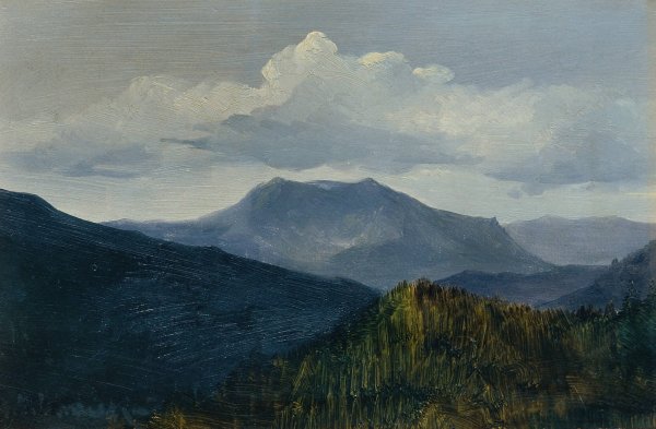 Main Product Photo of Der Schneeberg bei Gutenstein  Painting by Anton Hlavacek