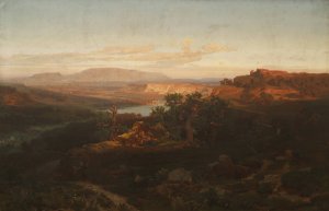 Gegend in der Rheinpfalz by Anton Hlavacek Oil Painting