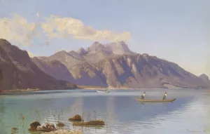 Seelandschaft Oil painting by Anton Hlavacek