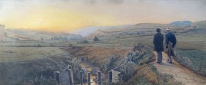 Spaziergang am Krottenbach by Anton Hlavacek Oil Painting