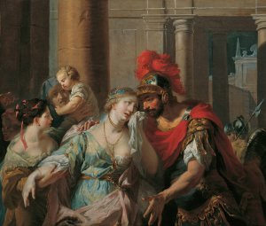 Hektors Abschied von Andromache by Anton Kern Oil Painting