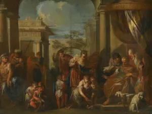 Moses Trampling On Pharaoh's Crown by Anton Kern Oil Painting