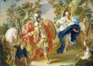 Rinaldo and Armida in the Magic Forest by Anton Kern Oil Painting