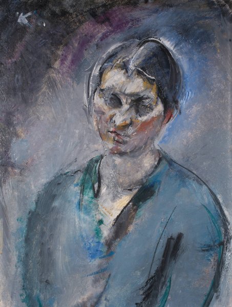 Main Product Photo of Die Gattin des Kunstlers  Painting by Anton Kolig