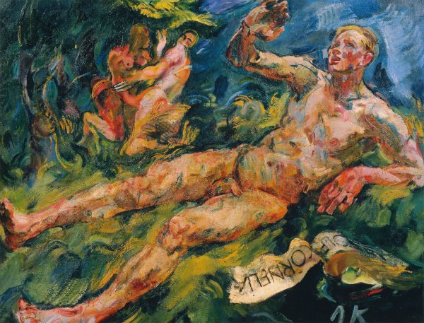 Klage  by Anton Kolig - Hand-Painted Oil Painting Reproduction