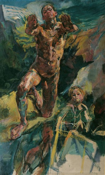 Sehnsucht  by Anton Kolig - Hand-Painted Oil Painting Reproduction