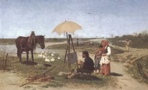Der Pferdermaler Oil painting by Anton Kozakiewicz