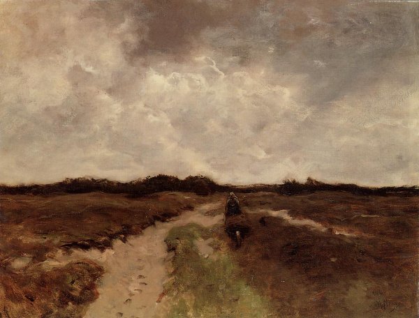 Main Product Photo of Crossing the Heath Painting by Anton Mauve