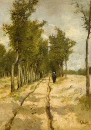De Torenlaan te Laren by Anton Mauve Oil Painting