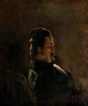 Portrait of Pieter Frederik van Os, Painter by Anton Mauve Oil Painting