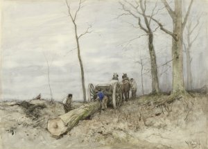 The Malllejan by Anton Mauve Oil Painting