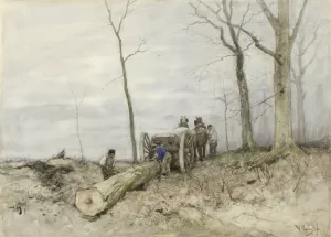 The Malllejan by Anton Mauve Oil Painting