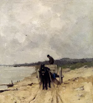 The Sand-Cart painting by Anton Mauve