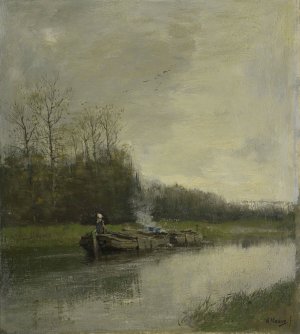Trekvaart by Anton Mauve Oil Painting
