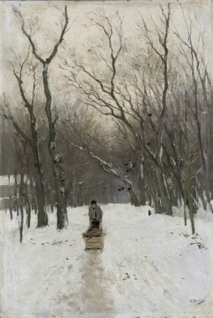 Winter in the Scheveningen Woods by Anton Mauve Oil Painting