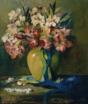 Blumenstraus by Anton Muller-Wischin Oil Painting