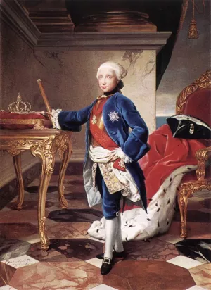 Ferdinand IV, King of Naples Oil painting by Anton Raphael Mengs