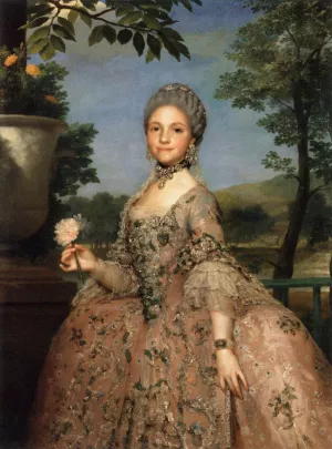 Maria Luisa of Parma by Anton Raphael Mengs - Oil Painting Reproduction