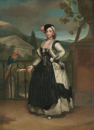 Portrait of Isabel Parreno y Arce, Marquesa de Llano by Anton Raphael Mengs Oil Painting